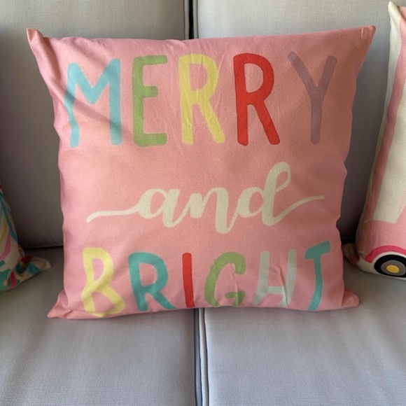 Pink Christmas Pillow (Chose 1) or more for add. discount Coquette Holiday Decor - Picture 16 of 16